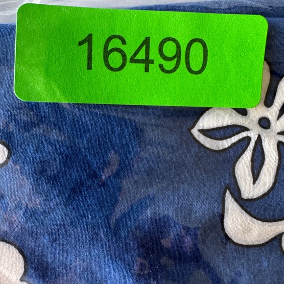 Men's Tropical Hawaiian Short Sleeve Button Shirt Blue Size Large Dad Resort USA - Picture 10 of 10